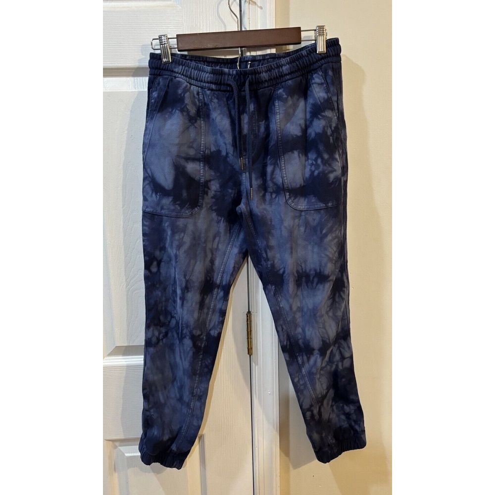 Athleta Womens Farallon Jogger Pant Small S Tie Dye Crystal Dye Dress Blue
